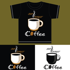 But First Coffee Cup Design with Steam Effect for Morning Boost T-Shirt