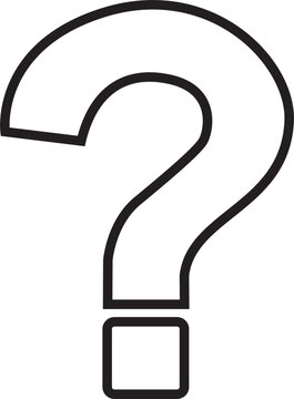recommend clip art: question mark on white background