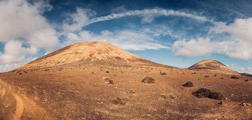 Beautiful landscape of Lanzarote Canary Island