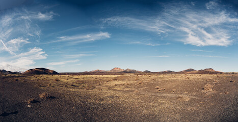 Beautiful landscape of Lanzarote Canary Island