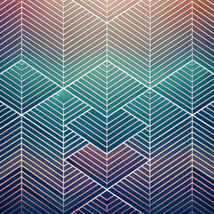 Abstract Geometric Pattern with Intersecting Diagonal Stripes in Blue Gradient