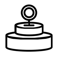 Neodymium Magnets Line Icon