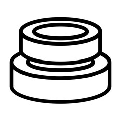 Ring Magnet Line Icon