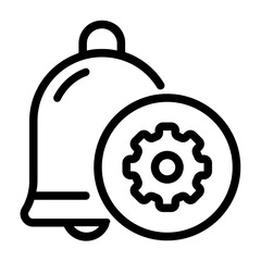 Setup Bell Line Icon