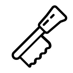 Steel Brush Line Icon