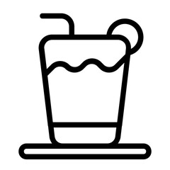 Warm Juice Line Icon