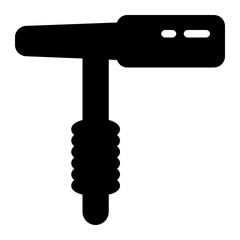 Welding Hammer Solid Icon