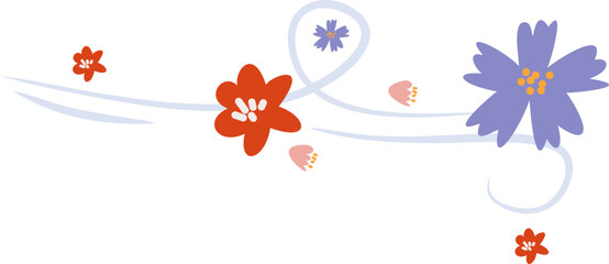 Spring Flower with Wind