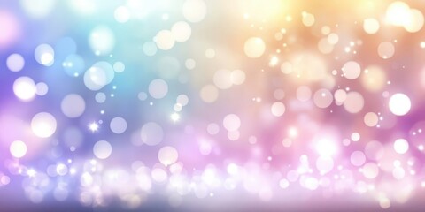 Fototapeta premium Colorful Bokeh Background with Sparkle and Glitter Effects