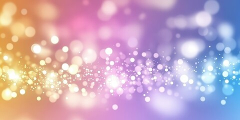 Colorful Pastel Sparkle Background with Soft Bokeh Effects