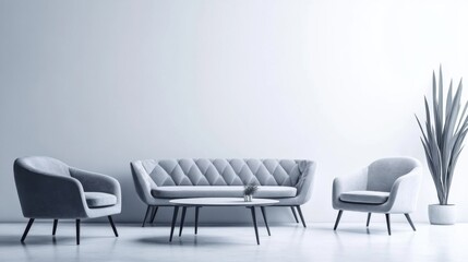 The meeting room is designed to be suitable and convenient for working in the office. There are tables and chairs in a wide area without people.