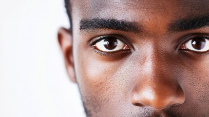 Obraz premium close-up black man face