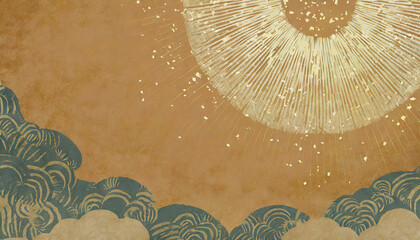 グランジの和風のテクスチャ・背景