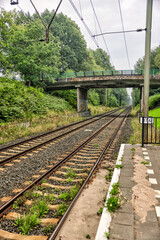 Oosterbeek, Netherlands - August 1, 2024: The train station and rail lines in Oosterbeek, Netherlands.
