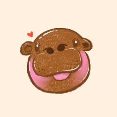 Cartoon hippopotamus