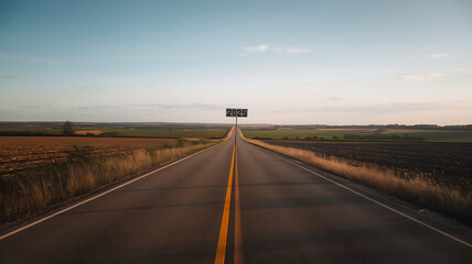 Fototapeta premium Happy New Year 2025