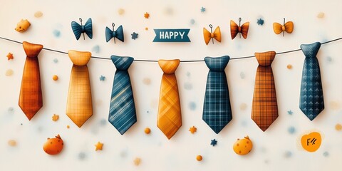 Happy Father's Day Ties.