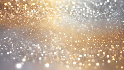 Fototapeta premium A smooth gradient of iridescent golden hues glowing softly with holographic reflections, AI generated