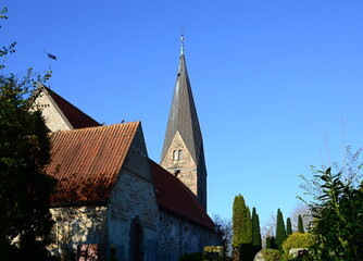 Historical Church Borby in the Town Eckernförde, Schleswig - Holstein