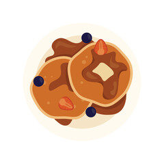 Breakfast Top View Vector - 03