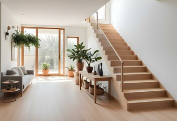 Cozy Bedroom with Warm Lighting and Natural Decor.
