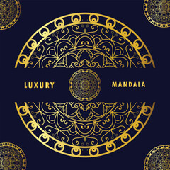 Luxury Mandala Design Templates gold