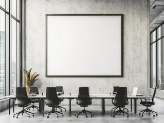 Concrete Office Meeting Room.