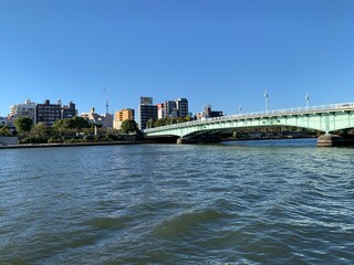 Fototapeta premium 隅田川の河川敷の景色