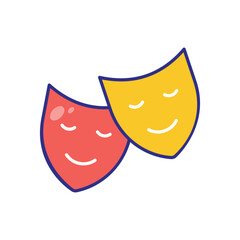 Actor vector icon stock illustration