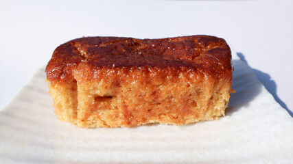 Spongy and Soft cake loaf in lemon citrus flavor