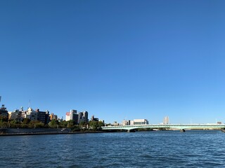 隅田川の河川敷の景色