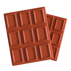 chocolate bar 3d icon illustration 