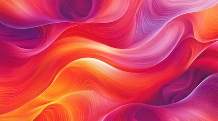 Obraz premium Abstract background with flowing, vibrant colors of pink, red, and orange.