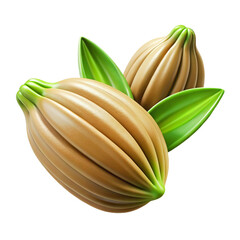 Cardamom 3d cartoon style illustration