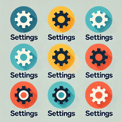 gear icon set