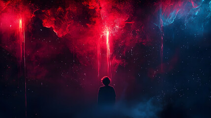 a abstract stranger things style background wallpaper