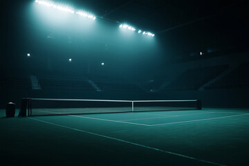 illuminated stadium  at night