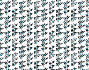 Different patterns created from Turkish evil eye beads. Eye patterns following each other.