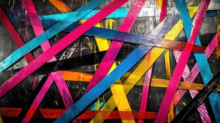 Abstract Art with Vibrant Colors