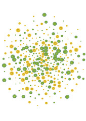 Bright Fruit Background White Vector. Lime Freshness Decoration. Green Vitamin Lemon. Yellow Mojito Pattern.