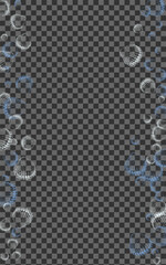 Gray Seashell Background Transparent Vector. Snail Drawn Pattern. Cartoon Illustration. White Oyster Underwater Graphic.