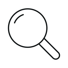 Magnifier line icon editable stroke search symbol