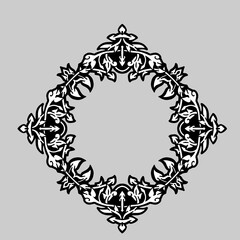 Simple Ornament Border with Classic Style Frame