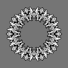 Simple Ornament Border with Classic Style Frame