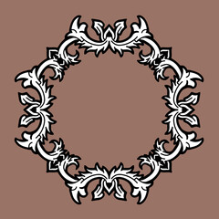 Simple Ornament Border with Classic Style Frame