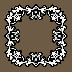 Simple Ornament Border with Classic Style Frame
