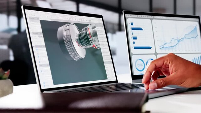 African American Male Engineer Developing Mechanical Parts