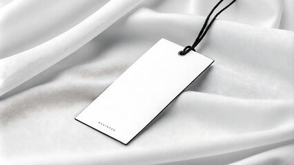 Focusing on the Tag: Minimalist White Price Tag Mockup