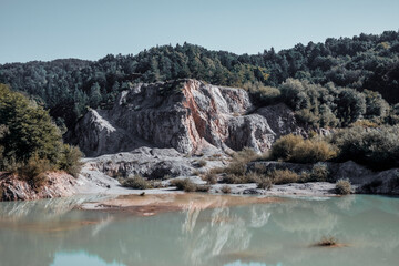 Abandoned rock quarry