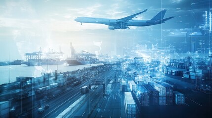 Images of various transportation vehicles are blended together in a stunning way.